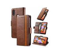 Etui FOXDOCK pour Samsung Galaxy A11/M11 RFID Blocking Flip PU Leather Cover avec porte-cartes et Kickstand compatible avec Samsung Galaxy