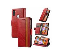 Etui FOXDOCK pour Samsung Galaxy A11/M11 RFID Blocking Flip PU Leather Cover avec porte-cartes et Kickstand compatible avec Samsung Galaxy