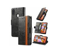 Etui FOXDOCK pour Samsung Galaxy A11/M11 RFID Blocking Flip PU Leather Cover avec porte-cartes et Kickstand compatible avec Samsung Galaxy