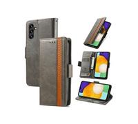 Etui FOXDOCK pour Samsung Galaxy A13 5G RFID Blocking Flip PU Leather Cover avec porte-cartes et Kickstand compatible avec Samsung Galaxy A13 5G-Gris
