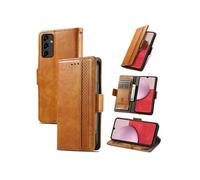 Etui FOXDOCK pour Samsung Galaxy A14 5G RFID Blocking Flip PU Leather Cover avec porte-cartes et Kickstand compatible avec Samsung Galaxy A14 5G-Kaki