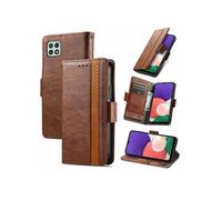 Etui FOXDOCK pour Samsung Galaxy A22 5G RFID Blocking Flip PU Leather Cover avec porte-cartes et Kickstand compatible avec Samsung Galaxy A22