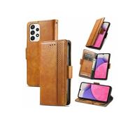 Etui FOXDOCK pour Samsung Galaxy A33 5G RFID Blocking Flip PU Leather Cover avec porte-cartes et Kickstand compatible avec Samsung Galaxy A33 5G-Kaki