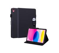 Etui FOXDOCK pour tablette iPad (2022) résistant aux chocs, protection intégrale, support multi-angles réglable, coque magnétique en TPU-Noir