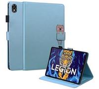 Etui FOXDOCK pour tablette Lenovo Legion Y700 résistant aux chocs, protection intégrale, support multi-angles réglable, coque magnétique en TPU-Bleu