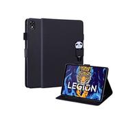 Etui FOXDOCK pour tablette Lenovo Legion Y700 résistant aux chocs, protection intégrale, support multi-angles réglable, coque magnétique en TPU-Noir