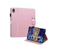 Etui FOXDOCK pour tablette Lenovo Legion Y700 résistant aux chocs, protection intégrale, support multi-angles réglable, coque magnétique en TPU-Rose