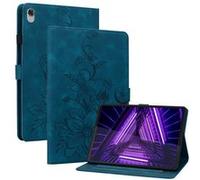 Étui FOXDOCK pour tablette Lenovo M10 Plus coque en TPU souple et durable avec support réglable, emplacements pour cartes et rainures antidérapantes-Bleu Bleu G