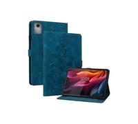 Étui FOXDOCK pour tablette Lenovo Tab K11 Plus coque en TPU souple et durable avec support réglable, emplacements pour cartes et rainures antidérapantes-Bleu Bleu