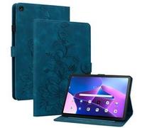 Étui FOXDOCK pour tablette Lenovo Tab M10 Plus (3rd Gen) coque en TPU souple et durable avec support réglable, emplacements pour cartes et rainures antidérapantes-Bleu Bleu G