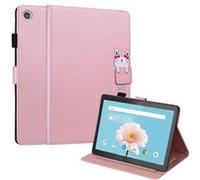 Étui FOXDOCK pour tablette Lenovo Tab M10 résistant aux chocs, protection intégrale, support multi-angles réglable, coque magnétique en TPU-Rose Rose G