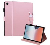 Etui FOXDOCK pour tablette OPPO Pad Air résistant aux chocs, protection intégrale, support multi-angles réglable, coque magnétique en TPU-Rose