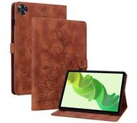 Étui FOXDOCK pour tablette Realme Pad 2 11.5 coque en TPU souple et durable avec support réglable, emplacements pour cartes et rainures antidérapantes-Marron Marron G