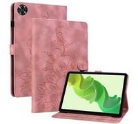 Étui FOXDOCK pour tablette Realme Pad 2 11.5 coque en TPU souple et durable avec support réglable, emplacements pour cartes et rainures antidérapantes-Rose Rose G