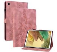 Étui FOXDOCK pour tablette Samsung Galaxy Tab A7 Lite coque en TPU souple et durable avec support réglable, emplacements pour cartes et rainures antidérapantes-Rose Rose G