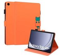 Étui FOXDOCK pour tablette Samsung Galaxy Tab A9+ résistant aux chocs, protection intégrale, support multi-angles réglable, coque magnétique en TPU-Orange Orange G
