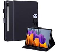 Étui FOXDOCK pour tablette Samsung Galaxy Tab S9 FE résistant aux chocs, protection intégrale, support multi-angles réglable, coque magnétique en TPU-Noir Noir G