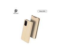 Étui Samsung Galaxy S20 Plus Satiné Porte-carte Support Vidéo Dux Ducis Or