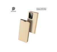 Étui Samsung Galaxy S20 Ultra Satiné Porte-carte Support Vidéo Dux Ducis Or