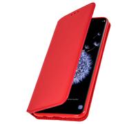 Etui Galaxy S9 Housse folio Porte-carte Fonction Support Rouge