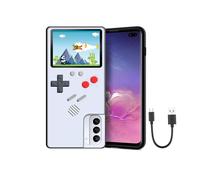 Étui Game Boy compatible avec Samsung Galaxy S21 Plus, protection rétro pour jeux vidéo, blanc