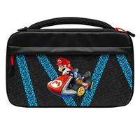 PDP Sacoche de transport Messenger Case Nintendo Switch – 14 jeux – Motif Glow Mario Kart Drift Noir