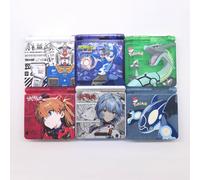 Étui GBA SP édition limitée avec boîte : EVA Rei et Asuka | Coque de remplacement givrée au processus UV BLANC