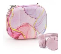Étui Geekria Nova pour JBL Tune 510BT/500BT/670NC et Live 400BT, Coque Rigide de Transport avec Rangement pour câbles (Pink Marble)
