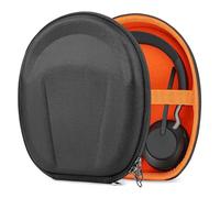 Étui Geekria Shield Compatible avec Jabra Elite45h, Evolve2 75/65/55/50/30 et Plus, étui de Voyage Rigide de Remplacement Protecteur avec Rangement des câbles (Noir)