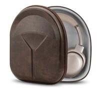Étui Geekria Shield pour Casque Compatible avec Sony WH-1000XM5, Bose QC Ultra II, JBL Live 650BTNC - Sac de Voyage Rigide de Remplacement avec Rangement des câbles (Brun foncé)