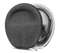 Étui Geekria Shield pour Casque, Housse Rigide de Remplacement pour Voyage avec Rangement pour câbles, Compatible Plantronics Voyager 4320 et Jabra Evolve 65 MS (Gris foncé)