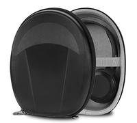 Étui Geekria Shield pour Casques JVC HA-S20BT/S35BTB/S65BNB/XP50BT, Housse de Transport de Remplacement à Coque Rigide avec Rangement pour câbles (Noir)