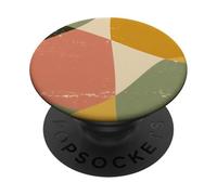 Étui géométrique rétro pour l’Art modernisé du Milieu du PopSockets PopGrip Adhésif