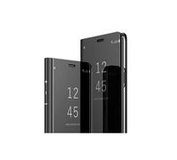 Etui Google Miroir Rose pour Google Pixel 4A - Clear View Smart Stand - Noir