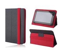 Etui GreenGo Orbi Universel pour Tablettes de 9-10 Pouces, Noir et Rouge