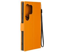 Etui Grenouille pour Samsung S24 Ultra Portefeuille Support Dragonne Orange
