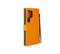 Etui Grenouille pour Samsung S24 Ultra Portefeuille Support Dragonne Orange