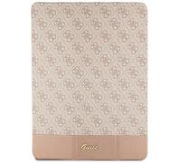 Étui Guess 4G à rayures roses pour iPad Pro 12,9 pouces