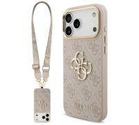 Etui Guess 4G Big 4G Classic Logo Big Strap Metal Buttons do iPhone 17 Pro Max ró?owy