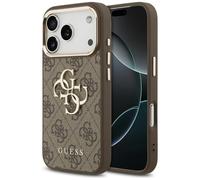 Coque Guess 4G Big 4G Classic Logo pour iPhone 17 Pro Marron Or