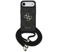 Etui Guess 4G Big Logo Cord Stap Crossbody do iPhone Air czarny