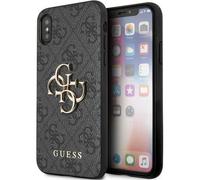 Étui Guess 4G Big Metal Logo pour iPhone X/XS, gris