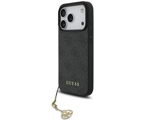 Étui Guess 4G Charms Collection MagSafe pour iPhone 17 Pro noir