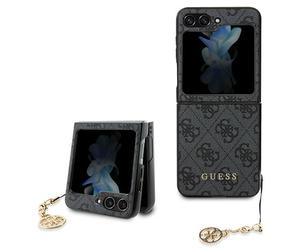 Étui Guess 4G Charms Collection pour Samsung Galaxy Z Flip5, gris