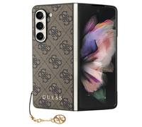 Étui Guess 4G Charms Collection pour Samsung Galaxy Z Fold5, marron