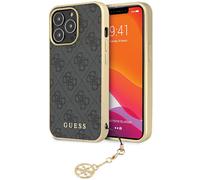 Étui Guess 4G Charms pour iPhone 14 Pro, gris