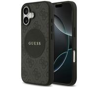 Étui Guess 4G Circle Classic Logo MagSafe pour iPhone 17, noir