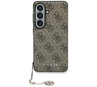 Étui Guess 4G Classic Logo Charm MagSafe pour S26, marron