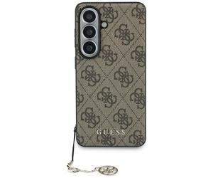 Étui Guess 4G Classic Logo Charm MagSafe pour S26, marron
