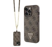 Étui Guess 4G Crossbody Metal Logo pour iPhone 13 Pro, marron